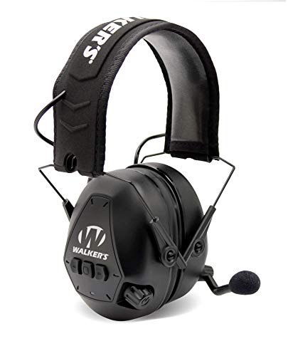 Walker's Bluetooth Passive Protection Muff CVC Noise Cancellation Clear Digital Sound, Black Walker's