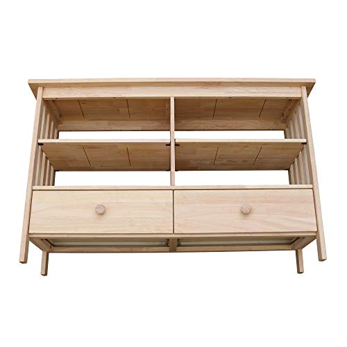 IC International Concepts International Concepts Unfinished Mission, Brown (TV-31) Entertainment/TV Stand IC International Concepts