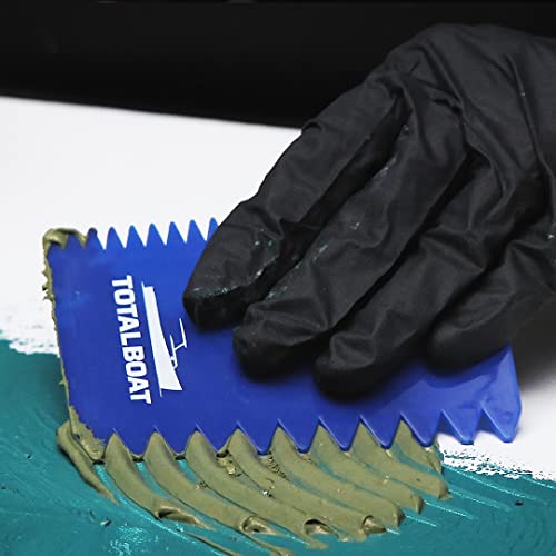 TotalBoat Flexible Resin Spreaders Set - Reusable Scrapers for Epoxy, Fillers, Putty, Caulk, Spackling Paste, Polyester Resin and Adhesives TotalBoat