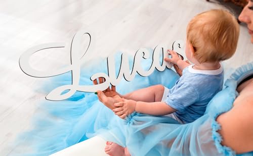 Personalized Wooden Name Sign for Nursery Wall Decor, Customized Name Sign Baby Room Decor, Baby Nursery Name Sign Wood Signs Personalized Baby Name Woodland