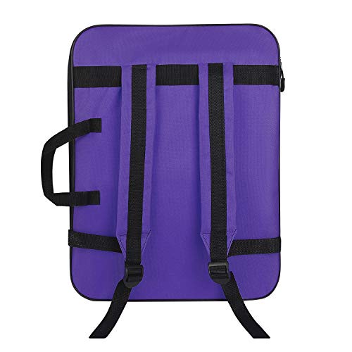 ITODA A3 Art Portfolio Carry Case Bag Drawboard Tote Handheld Storage Portable Shoulder Lightweight Box for 8k Sketch Pad Artist Drawing Painting ITODA