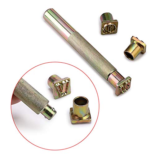 OwnMy Capital Letters Stamp Set, 1/2” / 13mm Alphabet Stamp Tools Set Leather Craft Stamping Tools Leather Art Craft Tool (13mm - 27pcs) OwnMy