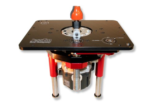 JessEm Mast-R-Lift II 02120 Router Lift, 9-1/4-Inch by 11-3/4-Inch,Black/Red JessEm Tool Company