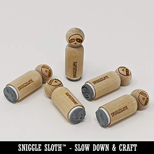 Star Shape Excellent Rubber Stamp for Stamping Crafting Planners - 1/2 Inch Mini WoodArtSupply