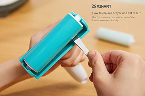 Xinart Brayer Rollers & Mat Remover Tool Set for Fabric Crafting, Reusable Sticky Lint Rollers Tool for Clothes/T-Shirts Heat Transfer Projects XINART