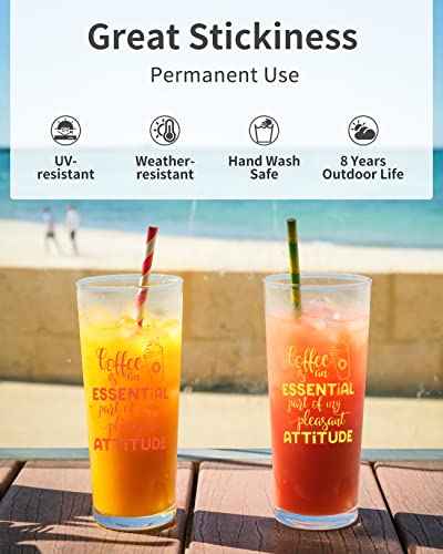 Permanent Vinyl Sheets (50Pack, 12"x12") - 40 Adhesive Vinyl (Matte & Glossy) + 10 Transfer Tapes 1 Scraper, Waterproof Outdoor Vinyl for All Cutting Sooez