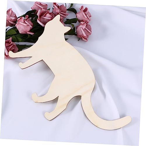 TEHAUX Unfinished Wood Cutouts Unfinished Wood Ornaments Wood Chips for Crafts Sawdust Wooden Bamboo TEHAUX