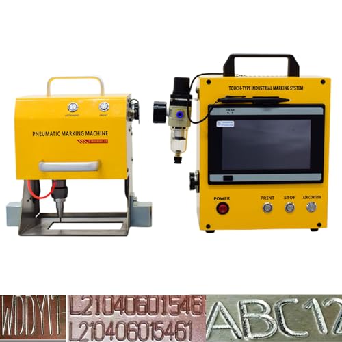 US Stock 100W Portable Pneumatic Engraver Dot Peen Marking Machine 120X50mm(4.7X2inch) Engraving Area WTTTOOLS