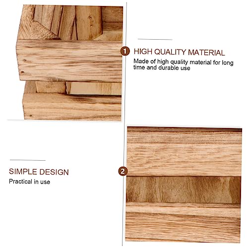 Garneck 1pc Wooden Storage Box Display Basket Storage Bins Bamboo Storage Cabinet Wooden Barrel Planter Unfinished Crates for Craft Wooden Key Garneck