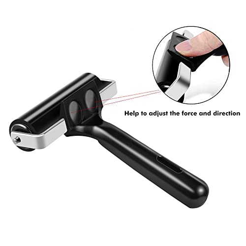 Lydia's Deal Rubber Roller Brayer for Printmaking, Ink Roller Tool Brayer Rollers for Crafting, Printing, Inking and Stamping (4-Inch, Black) Lydia's Deal