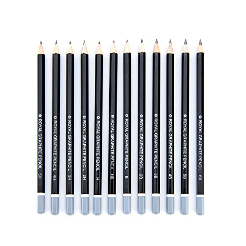 Royal & Langnickel SPEN-12 Essentials Sketching Pencil Set, 12-Piece Royal & Langnickel
