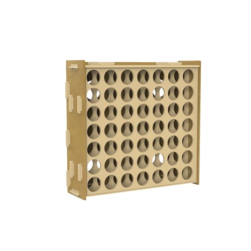 Sokipa Craft Paint Storage-Wall-mounted Arylic Paint Organizer - Vertical Paint Rack Stand for Apple Barrel, Folkart-2oz Craft Paints- 49 Holes Sokipa