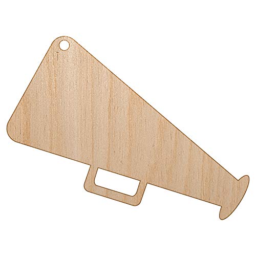 Megaphone Bullhorn Coach Cheerleading Unfinished Craft Wood Holiday Christmas Tree DIY Pre-Drilled Ornament Sniggle Sloth