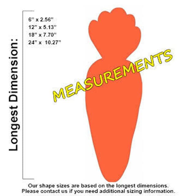 Easter Carrot Unfinished Cutout, Wooden Shape, MDF DIY Craft Build-A-Cross