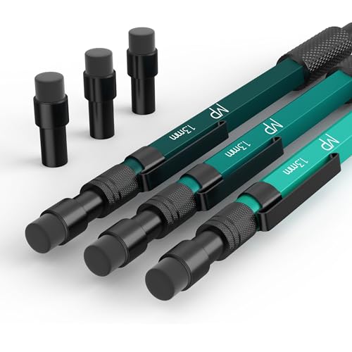 Mr. Pen- Metal Mechanical Pencils Set with Lead and Eraser Refills, 3 Pack, 1.3 mm Mechanical Pencil Metal, Metal Mechanical Pencil for Sketching, Mr. Pen