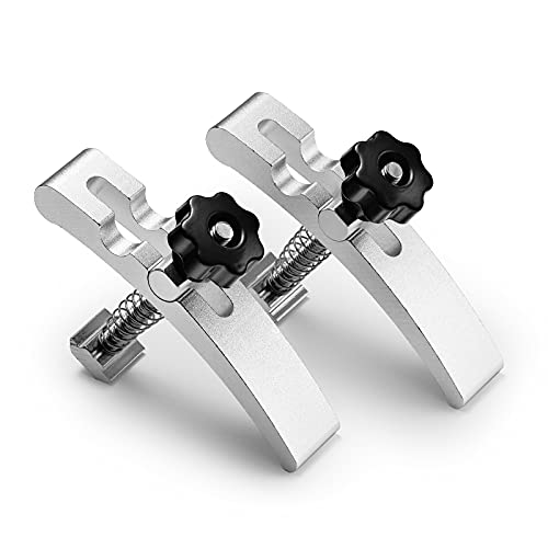 Genmitsu 2PCS T-Track Hold Down Clamp Kit, for Woodworking Metalworking, Compatible with MDF Spoilboard with 6mm(0.24'') Threaded Hole and Aluminum Genmitsu