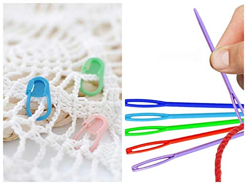 Bamboo Knitting Needles Set, Exquiss 18 Pairs Circular(31.5”) Wooden Knitting Needles with Colored Plastic Tube, 36PCS Single Pointed Bamboo Knitting EXQUISS