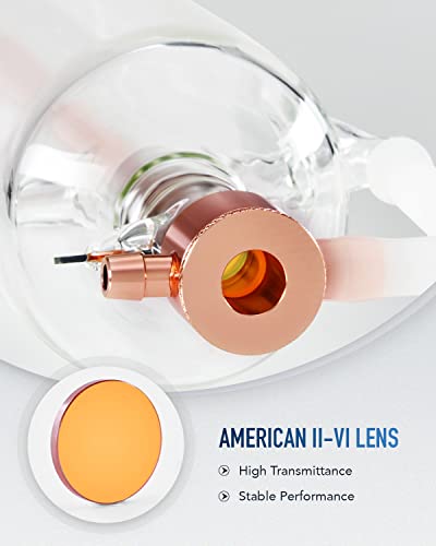 OMTech 80W CO2 Laser Tube for Laser Engraver & Cutter Machine, 1250mm 80mm Dia Laser Cutter Tube with Borosilicate Glass 10000hr MTTF, Laser Cutting OMTech