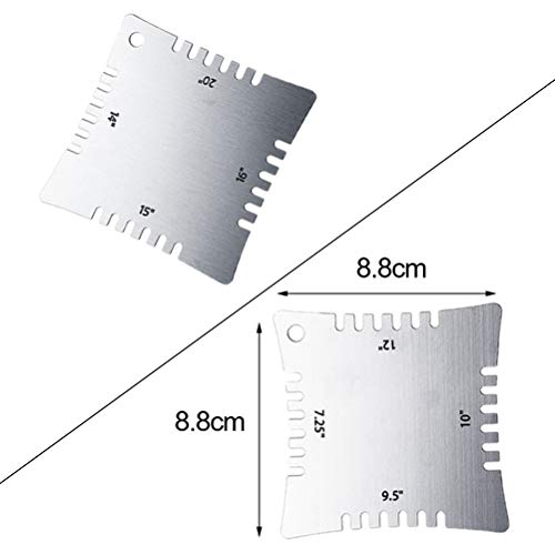 TIMESETL 14Pcs Guitar Luthier Tools Set Including Understring Guitar Radius Gauge, String Action Ruler Gauge, Guitar Notched Radius Gauges Guitar Set TIMESETL