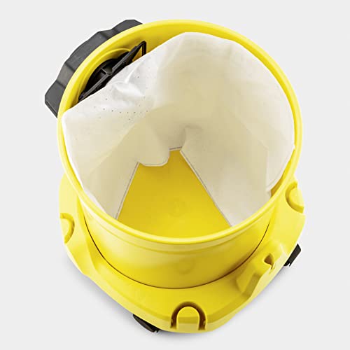 Kärcher - WD 3 Multi-Purpose Wet-Dry Shop Vacuum Cleaner - 4.5 Gallon - With Attachments – Blower Feature, Compact Space-Saving Design - 1000W,Yellow Karcher