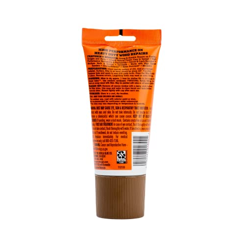 Gorilla All Purpose Wood Filler, 6oz Tube, Walnut (Pack of 1) Gorilla
