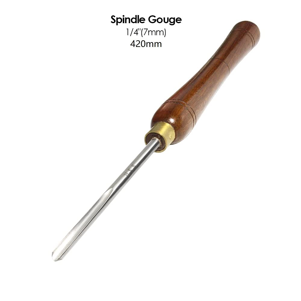 Wood Carving Gouge, Bowl Gouge HSS Woodturning Tools 1/2" & 3/8" V-shaped Flute Woodworking Spindle Roughing Turning Chisels For Wood Lathe (Color : SYHML-SHOP