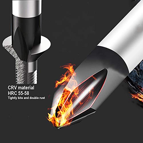 Edward Tools Harden PRO Magnetic Screwdriver Set of 6 Screwdrivers - 3 Slotted / 3 Phillips - Magnetized Heavy Duty CRV Tight Bite Non Rust Tips - Edward Tools