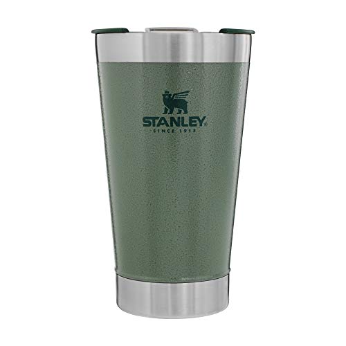 Stanley Classic Stay Chill Vacuum Insulated Pint Tumbler, 16oz Stainless Steel Beer Mug with Built-in Bottle Opener, Double Wall Rugged Metal STANLEY