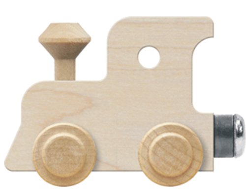 NameTrain Unfinished Engine - Made in USA Maple Landmark