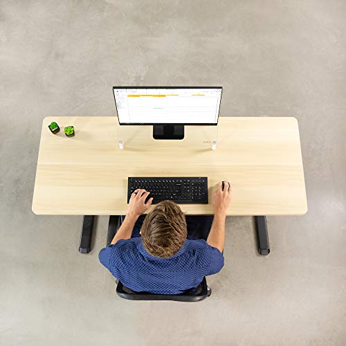 VIVO Light Wood 60 x 24 inch Universal Solid One-Piece Table Top for Standard and Sit to Stand Height Adjustable Home and Office Desk Frames, VIVO