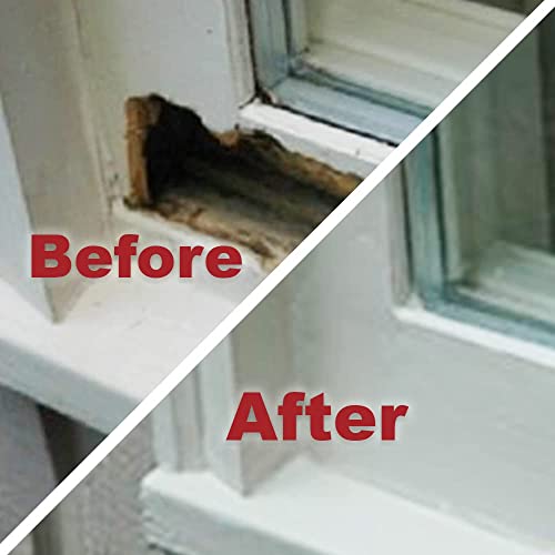 PC Products PC-Woody Wood Repair Epoxy Paste Kit with Mixing Tool, Two-Part 6 oz in Two Cans, Tan (83321) PC Products