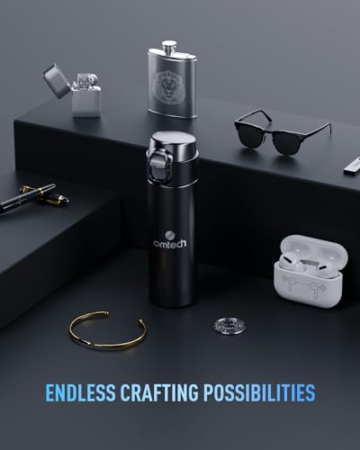 OMTech 30W Fiber Laser Engraver, LightBurn Compatible Laser Engraving Machine with Red Dot Pointer, 6.9x6.9 Solid State Laser Marking Etching Machine OMTech