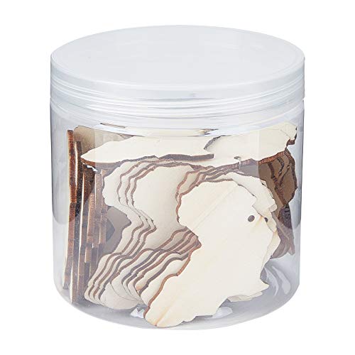 PH PandaHall 150pcs African Map Earring, Wood Earring Blanks Africa Shape Dangle Laser Cut Wooden Earring with Earring Hooks and Jump Rings for PH PandaHall