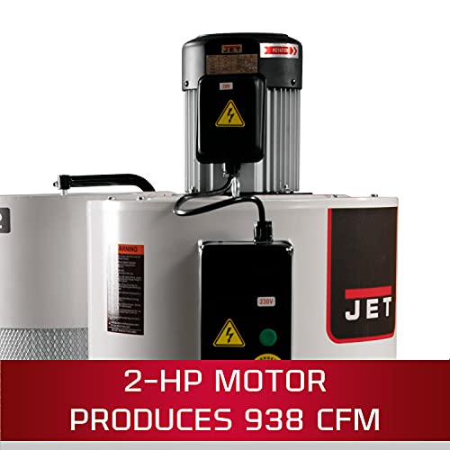 JET JCDC-2 Cyclone Dust Collector, 2-Micron Filter, 938 CFM, 2 HP, 1Ph 230V (717520) Jet