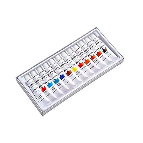 KINGART Studio Watercolor Paint, 12 ml (.4oz), Set of 12 Colors KINGART