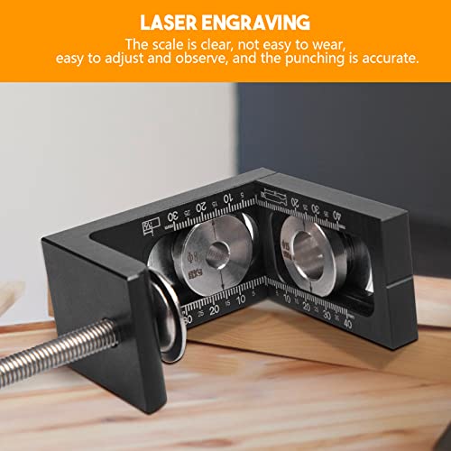 3 in 1 Dowel Jig Drill Kit,Hizmivos Woodworking Dowel Drilling Guide Set with 8/10/15mm Hole Dowel Pins,Adjustable Pocket Hole Jig Kit with Hizmivos