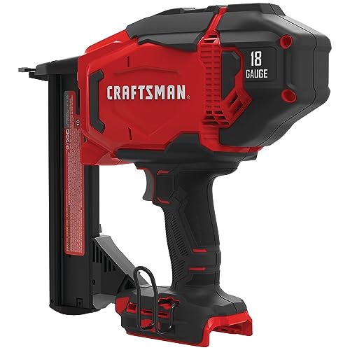 CRAFTSMAN V20 Narrow Crown Stapler, Cordless, 18 Gauge, Tool Only (CMCN618NB) Craftsman