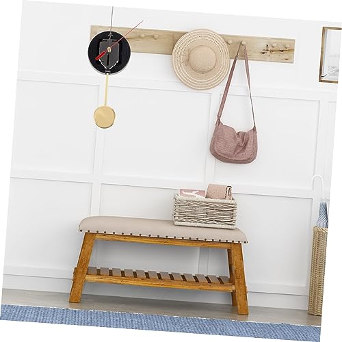 Veemoon 1 Set Pointer Walnut Suite Metal Sports Mechanical Accessories Set Pendulum Second Hand Iron Mute Clock Wall Clock Motor Quartz Clock Veemoon