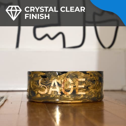 Epoxy Resin Promise Table Top 2-Part- 2 Gallon High Gloss (1 Gal Resin + 1 Gal Hardener) Transform Your DIY Projects with Crystal Clear Finish - Pro Marine Supplies