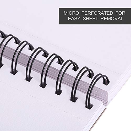 Bachmore Drawing Pad 9X12 Inch (110lb/180g), 60 Sheets, Top Spiral Bound Multi-Media for Artist Pro & Amateurs | Acrylic Art, Ink, Paint, Oil BB Bachmore