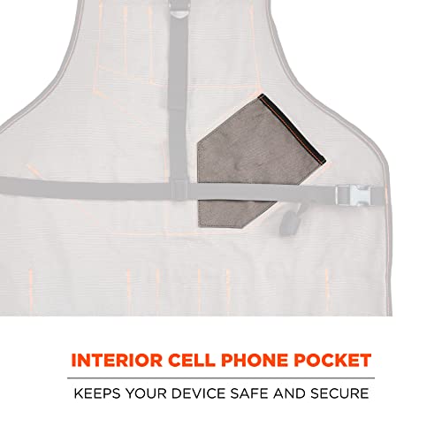 Ergodyne - 13694 Arsenal 5704 Torso Length Work Tool Apron, 22-Pockets, Gray Ergodyne