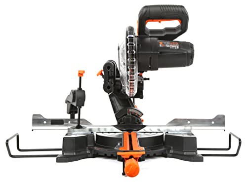 WEN MM0713 9.5-Amp 7.25-Inch Single Bevel Compact Sliding Compound Miter Saw with LED Cutline Guide, Black WEN