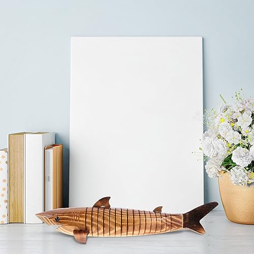 Garneck Wooden Shark Toy 10pcs Unfinished Wooden Wiggle Animal Joint Flexible Fish Shark Model for Girls Boys Garneck