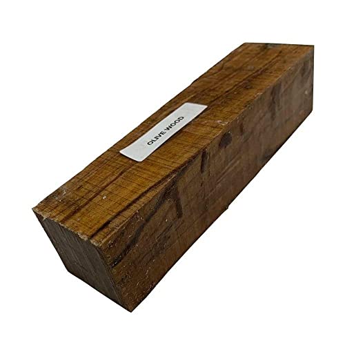 Beautiful Olivewood Turning Blank 3" X 3" X 6" Ping Suitable Wood Pieces for Wood Crafts and Projects Generic