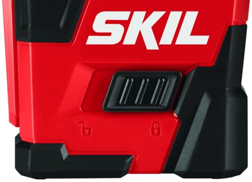 SKIL 65ft. 360° Red Self-Leveling Cross Line Laser Level with Horizontal and Vertical Lines Rechargeable Lithium Battery USB Charging Port, Compact Skil