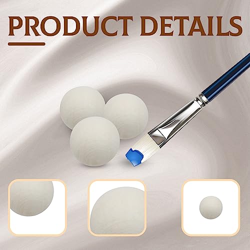 Uenhoy 50 Pcs Wooden Round Ball 1 Inch Unfinished Natural Wood Balls Wooden Spheres for Crafts and DIY Projects Uenhoy