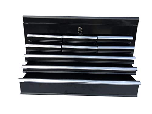 Workington Portable Metal Tool Chest with 9 Drawers, 24" 9-Drawer Tool Chest Cabinet with Ball Bearing Drawer Slides, Steel Tool Storage Box Workington