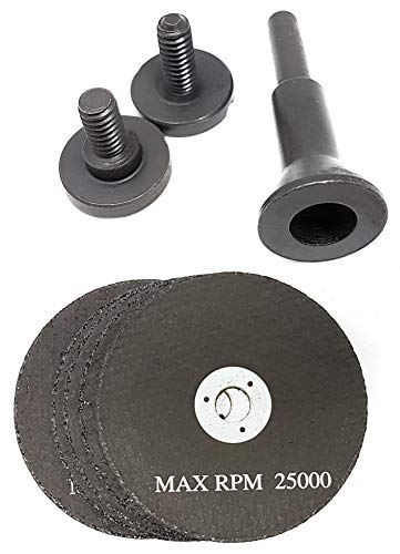 Metal Cut Off Wheels Kit for Air Die Grinder and Drill, 3-Inch Diameter, 1/16-in Thick ROK Power Tools
