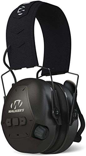 Walker's Bluetooth Passive Protection Muff CVC Noise Cancellation Clear Digital Sound, Black Walker's