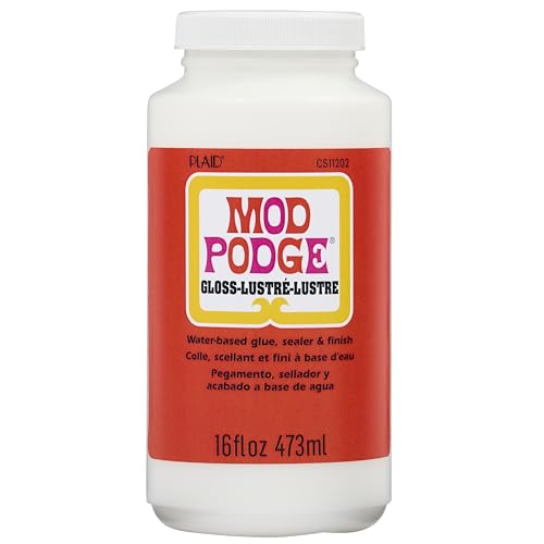 Mod Podge Gloss Waterbase Sealer, Glue (16-Ounce), CS11202 Finish, 16 oz Mod Podge